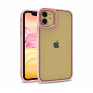Smcase iPhone 11 Renkli Bumper Hybrid Flora Silikon Yeşil Cep Telefonu Kılıfı