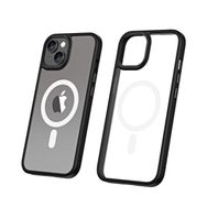 Smcase iPhone 13 Magsafe Wiriless Özellikli Hibrit Armor Kapak Siyah Cep Telefonu Kılıfı