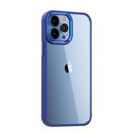 Smcase iPhone 13 Pro Renkli Bumper Hybrid Krom Silikon Haki Yeşil Cep Telefonu Kılıfı