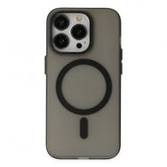 Smcase iPhone 14 Pro Max Magsafe Wiriless Özellikli Hibrit Armor Alphin Kapak Siyah Cep Telefonu Kılıfı