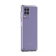 Smcase Samsung Galaxy M22 Kamera Korumalı Coss Sert Silikon Lila Nano Cep Telefonu Kılıfı