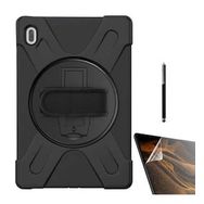 Smcase Samsung Galaxy Tab S7 Fe T736 Tablet Tank Koruma Defender Standli DF33 Nano Kalem Kılıf