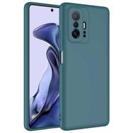 Smcase Xiaomi 11T Kamera Korumalı Mara Lansman Silikon Siyah Cep Telefonu Kılıfı
