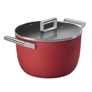 Smeg CKFC2611RDM 50's 26 cm Style Kırmızı Güveç Derin Tencere