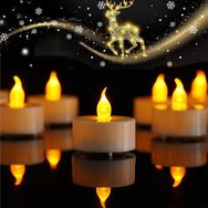 SNA Pilli Led Tealight T-LİGHT MUM PİLLİ MUM LED IŞIK SICAK SARI RENK DEKORASYON SÜSLEME DÜĞÜN KINA ORGANİZASYON (24)