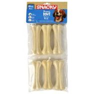 Snacky 10 cm 6'lı Beyaz Köpekler İçin Çiğneme Kemiği
