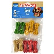 Snacky 10x110 gr Munchy Renkli Press Köpek Çiğneme Kemiği