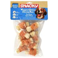 Snacky 10x120 gr Beyaz Tavuk Sargılı Kemik Köpek Ödülü