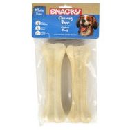 Snacky 15 cm 2'li Beyaz Köpekler İçin Çiğneme Kemiği