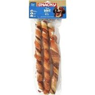 Snacky 3x195 gr Çift Renkli Tavuklu Kemik Köpek Ödülü
