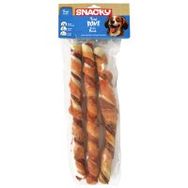 Snacky Çift Renkli Tavuklu 25 cm 3'lü Köpek Ödül Kemiği