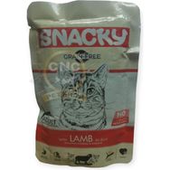 Snacky Pouch 85 gr Tahılsız Jel Içinde Kuzu Etli Yetişkin Kedi Yaş Mama