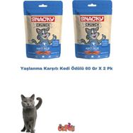 Snacky Yaşlanma Karşıtı 2x60 gr Kedi Ödül Maması