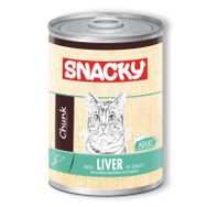 Snacky Yetişkin 400 gr Ciğerli Kedi Konserve