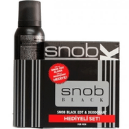 Snob Black Edt 100 ml Erkek Parfümü + Deo seti