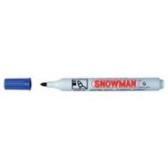 Snowman CG-12 Mavi Permanent Yuvarlak Uçlu Markör