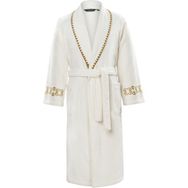 Soft Cotton Mondrian Şalyaka Bornoz Ekru