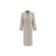 Soft Cotton Soft Pique Kimono Bornoz Bej L
