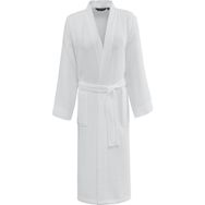 Soft Cotton Soft Pique Kimono Bornoz Beyaz L