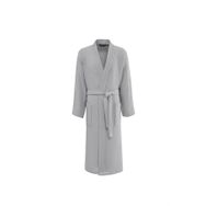 Soft Cotton Soft Pique Kimono Bornoz Gri L