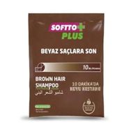Softto Plus 25 ml Brown Hair Shampoo Kahverengi Beyaz Kapatıcı Şampuan