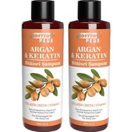 Softto Plus 2x400 ml Argan ve Keratin Bitkisel Şampuan
