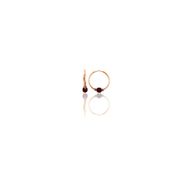 Söğütlü Silver Gümüş Rose 12 mm Mini Mercan Renkli Halka Küpe
