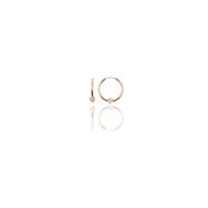 Söğütlü Silver Gümüş Rose 12 mm Mini Sade Toplu Halka Küpe