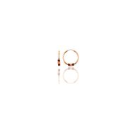 Söğütlü Silver Gümüş Rose 12 mm Mini Toplu Halka Küpe