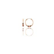 Söğütlü Silver Gümüş Rose 14 mm Toplu Halka Küpe