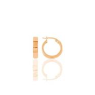 Söğütlü Silver Gümüş Rose 17 mm Şarnel Halka Küpe