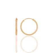 Söğütlü Silver Gümüş Rose 18 mm Burgu Halka Küpe