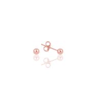 Söğütlü Silver Gümüş Rose 3 mm Gümüş Top Küpe