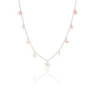 Söğütlü Silver Gümüş Rose Kısmet Şans Kolyesi