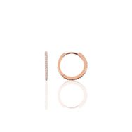 Söğütlü Silver Rose Zirkon Taşlı 17 mm Tamtur Halka Kadın Gümüş Küpe