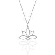 Söğütlü Silver SGTL10085RODAJ Gümüş Sonsuz Yaşamın Simgesi Lotus Çiçeği Kolye