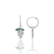 Söğütlü Silver SGTL10143UZUM Üzüm Halka Gümüş Küpe