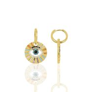 Söğütlü Silver SGTL10264GOLD Gümüş Gold Zirkon Taşlı Aura Küpe