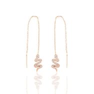 Söğütlü Silver SGTL10334 Zincirli Yılan Gümüş Küpe