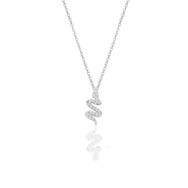 Söğütlü Silver SGTL10376 Gümüş Zirkon Taşlı Yılan Kolye