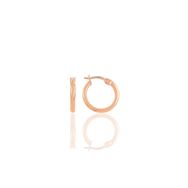 Söğütlü Silver SGTL10641 Rose 16 mm Şarnel Halka Gümüş Küpe