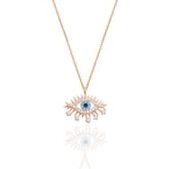 Söğütlü Silver SGTL10845 Gümüş Rose Lareyn Kolye