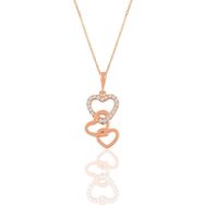 Söğütlü Silver SGTL10847 Gümüş Rose Zirkon Taşlı Ananas Modeli Kolye