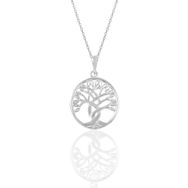 Söğütlü Silver SGTL10902 Gümüş Rodyumlu Yaşam Ağacı Kolye