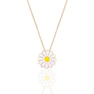 Söğütlü Silver SGTL10933 Gümüş Rose Mineli Papatya Kolye