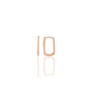 Söğütlü Silver SGTL10934 Rose 17 mm Sade U Modeli Gümüş Küpe