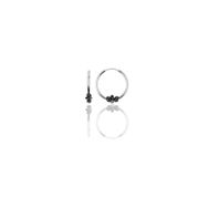 Söğütlü Silver SGTL11279 Gümüş 14 Mm Işlemeli Halka Küpe