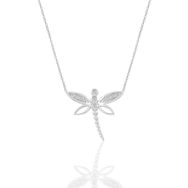 Söğütlü Silver SGTL11327 Gümüş Beyaz Altın Rodyumlu Zirkon Taşlı Yusufçuk Kolye