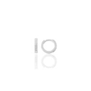 Söğütlü Silver SGTL11736 Rodyumlu Zirkon Taşlı 9 mm Tragus Piercing Helix Kıkırdak Gümüş Küpe