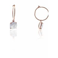 Söğütlü Silver SGTL5680 Beyaz Kristalize Küpe